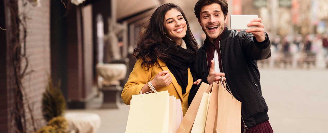 New Year Shopping for Couple